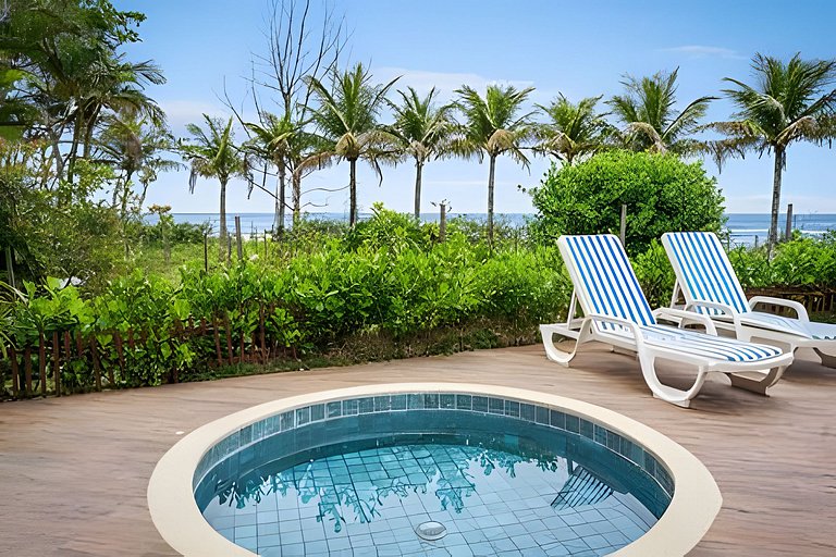 Beachfront with pool - Costa do Sol