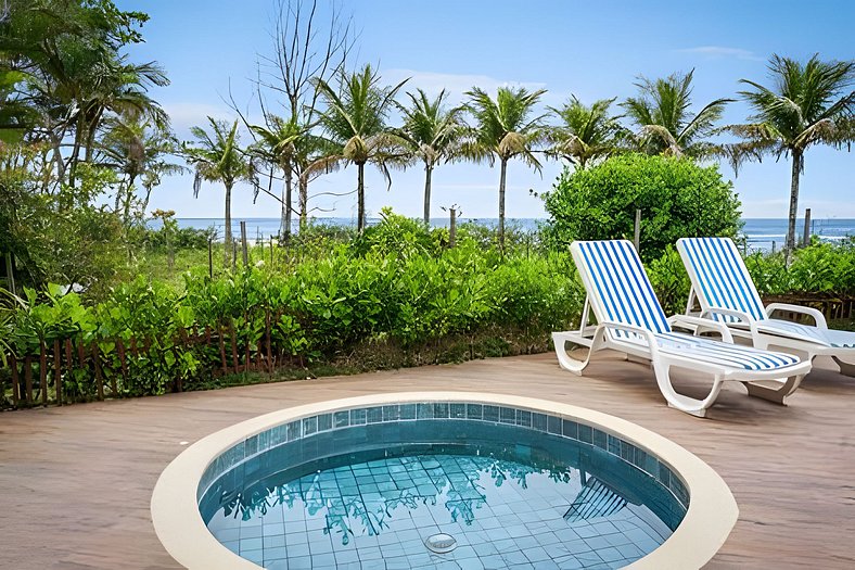 Beachfront with pool - Costa do Sol